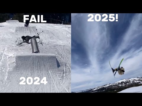 My 2024-2025 freestyle ski progression!                      (￼re-upload)
