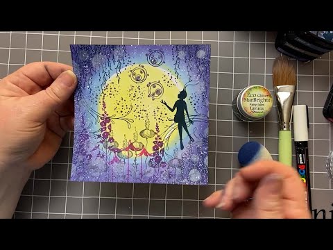 Tia In A Sparkly Flurry by Karen Telfer - A Lavinia Stamps Tutorial