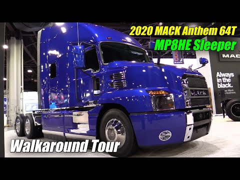 2020 Mack Anthem 64T MP8HE 70inch Sleeper Truck - Exterior Interior Walkaround