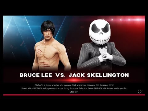 Bruce Lee vs. Jack Skellington (WWE 2k19) - Epic Battle 💯 🐲 - Dragon Fights 🐉