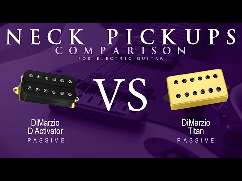 DiMarzio D ACTIVATOR vs TITAN - Passive Neck Pickup Guitar Tone Comparison Demo