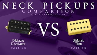 Video thumbnail for DiMarzio D ACTIVATOR vs TITAN - Passive Neck Pickup Guitar Tone Comparison Demo by Mike Stamper