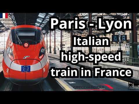 Paris - Lyon on board of a domestic Frecciarossa 1000 train by Trenitalia in France