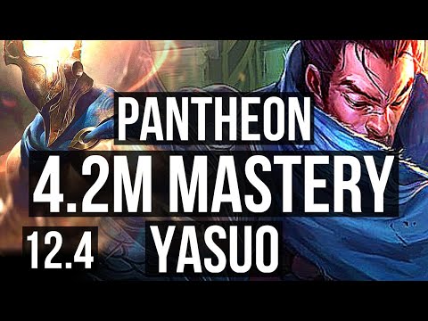 PANTH vs YASUO (TOP) | 4.2M mastery, 8/1/13, 500+ games, Dominating | KR Master | 12.4