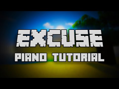 C418 - Excuse (from Minecraft) - Piano Tutorial