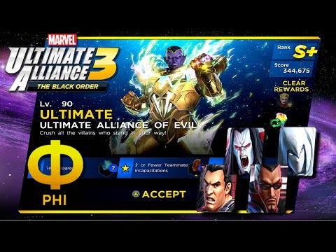 Marvel Ultimate Alliance 3 [NS] - Marvel Knights Vs Alliance of Evil / Infinity Trial Phi / S+