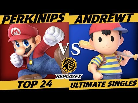 ReplayFX Smash Ultimate Top 24: Pekinips (Mario) vs. AndrewT (Ness)