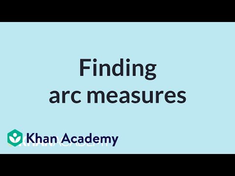 Finding arc measures | Mathematics II | High School Math | Khan Academy