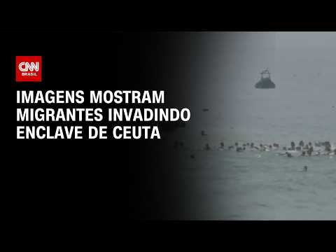 Crise migratória na Espanha: imagens mostram milhares invadindo enclave de Ceuta | LIVE CNN