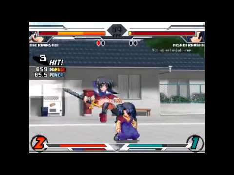 EFZ 1p:黒百合（Mai） ｖｓ 2p:カジデス（Misaki）