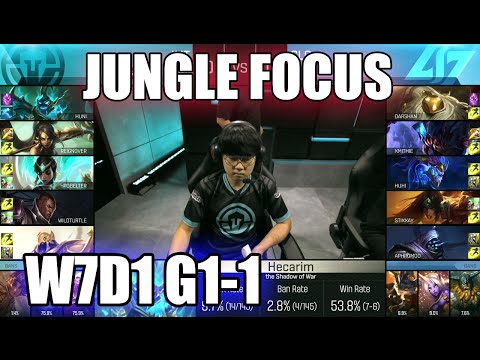IMT vs CLG Game 1 - JUNGLE FOCUS (ReignOver vs Xmithie) | S6 NA LCS 2016 W7D1 | Immortals vs CLG G1