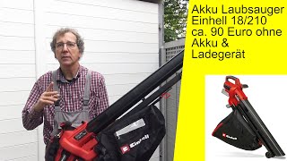 Einhell 18/210 Laubsauger Test: Laufzeit & Power im Check!