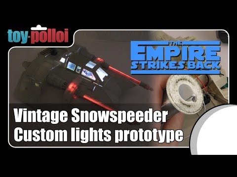 Custom vintage Star Wars Kenner Snowspeeder lights - Prototype - Toy Polloi
