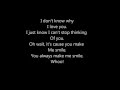 You Always Make Me Smile Lyrics 