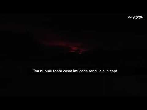 "Îmi bubuie toată casa!" Exploziile dronelor, surprinse de localnicii din Tulcea