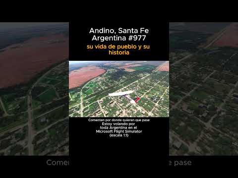 Andino, Santa Fe desde el Microsoft Flight Simulator #andino #santafe #msfs #joaha45 #argentina