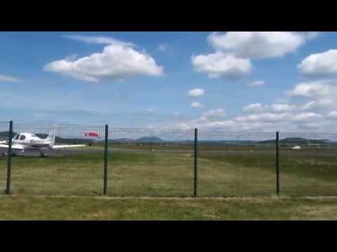 Motorhome aire at Loudes Aerodrome, Haute-Loire, France