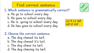 Find correct sentence set -1 #Englishacademybydeeepakkr #Englishacademy