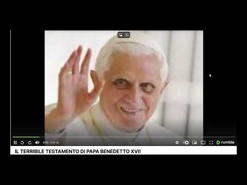 IL TERRIBILE TESTAMENTO DI BENEDETTO XVI