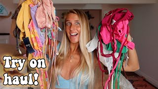 Download lagu 8 MONTHS PREGNANT BIKINI TRY ON HAUL! (  Unreleased Hoaka Swimsuits!) mp3