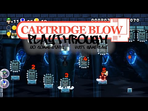 New Super Luigi U - Frosted Glacier-Castle Wendy's Thwomp Castle