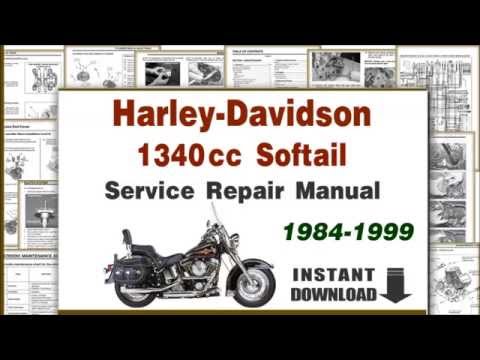 Harley Davidson Softail EVO 1340cc Motorcycles Service Repair Manual PDF 1984-1999