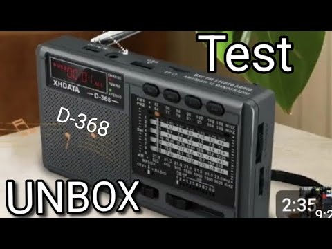 Unbox & Overview XHDATA D-368 SW MW Bluetooth - MP3 Player £13