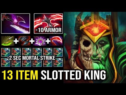 ULTRA CARRY GOD Overpower LEVEL 30 Wraith King 13 Items Stygian Desolator vs Dark Seer Wall Dota 2