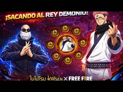 SACANDO A RYOMEN SUKUNA EN LA RULETA DE TOKENS FREE FRIRE X JUJUTSU KAISEN!