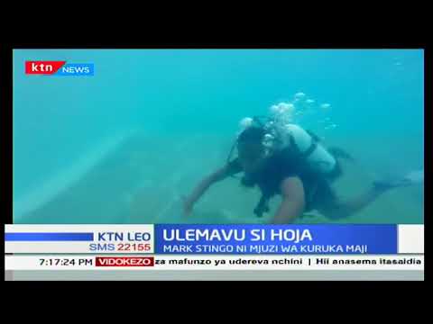 Mark Stingo ni mjuzi wa kuruka majini licha ya ulemavu wake