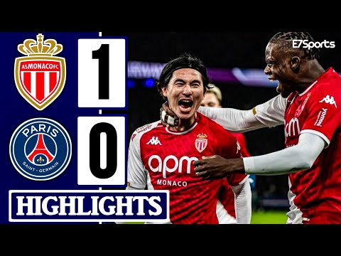 Monaco - PSG | 1-0 | Résumé |✨🔥 But dey Minamino | Ligue 1 2024-2025 | | Thilo Kehrer Red