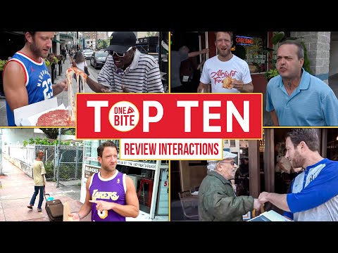 Top 10 CRAZIEST One Bite Barstool Pizza Review Interactions