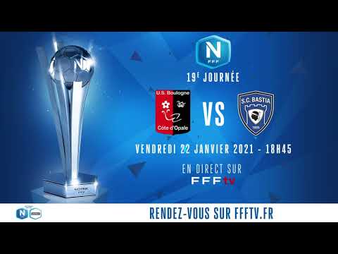 J19 : US Boulogne CO - SC Bastia en direct sur FFFtv (18h45) I National FFF 2020-2021