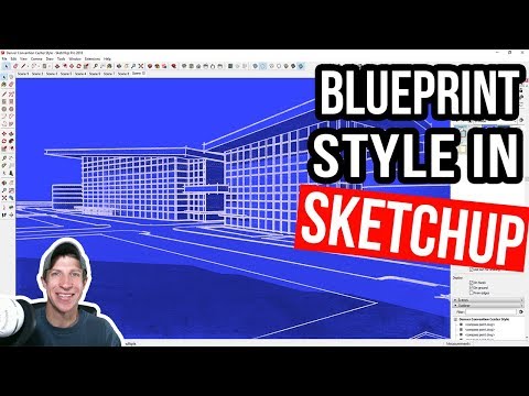 Creating a CUSTOM BLUEPRINT STYLE in SketchUp!