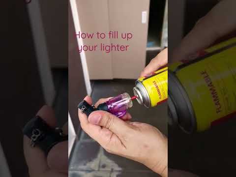 How to refill gas lighter (Gricket) #Shorts