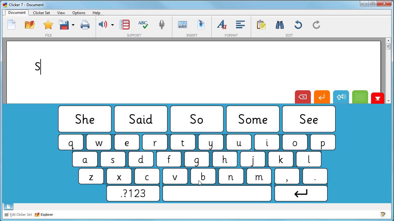 How to use Clicker 7 and SuperKeys