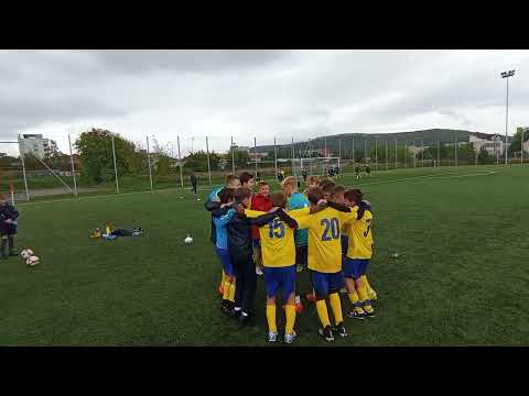 Poďakovanie a víťazný pokrik po zápase FK Humenné U13  - FC KOŠICE U13 1:4 / 1.10.2022