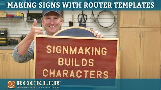 Making Signs with a Router and Templates | Rockler Demo