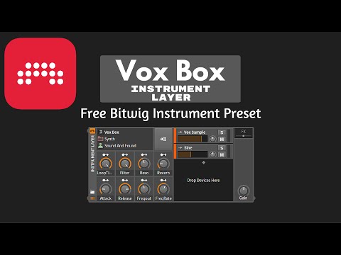 Free Bitwig Instrument Preset - Vox Box