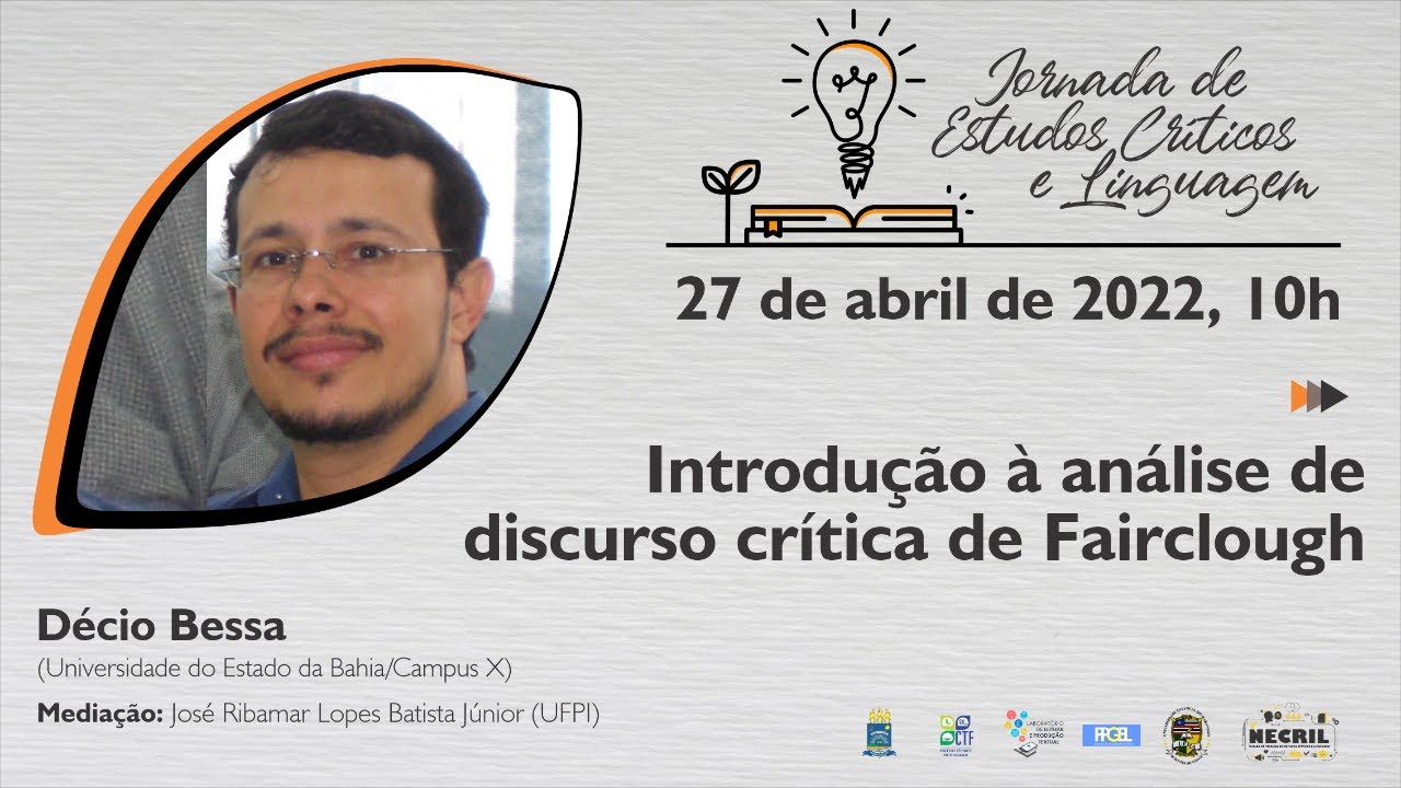 Introdução à análise de discurso crítica de Fairclough (JECriL)