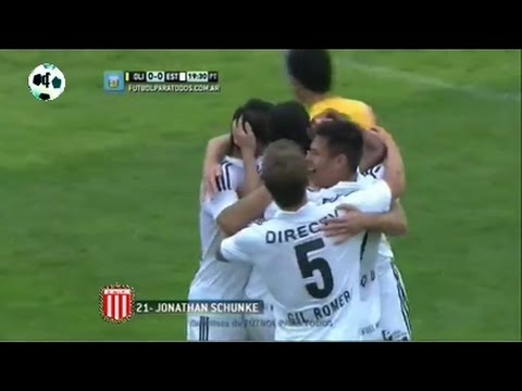 Gol Jonathan Schunke - Olimpo 0 Vs Estudiantes 1 - Primera División 2014