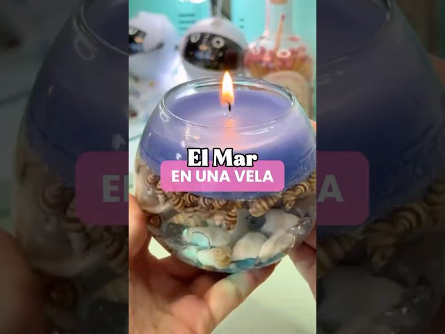 Vídeo relacionado con Vela de , candelabro de larga duración, decoración de aromaterapia con bonito diseño de acuario, vela relajante para meditación, de fragancia para el hogar, pieza de exhibición