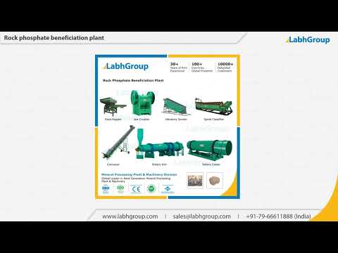 Automatic phosphate rock processing beneficiation plant mach...