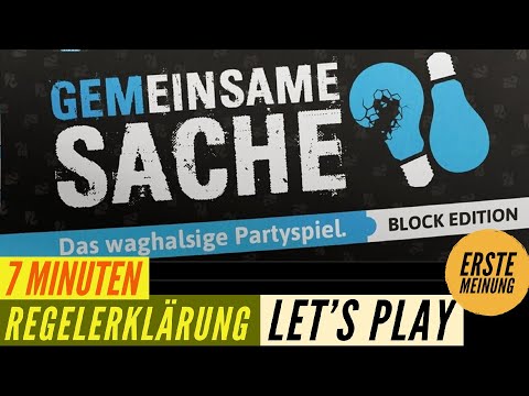 GEMEINSAME SACHE - Block Edition • Regeln Anleitung Erklärung + Lets Play + Fazit
