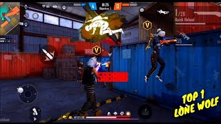 LONE WOLF MODE GAMEPLAY || ONLY RED GAME CHALLENGE #raistar #freefire #pagalm10 #white444