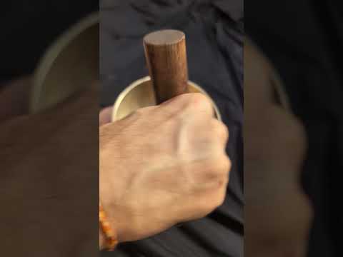 [A278] New Jambati singing bowl, ⌀14.2cm / 595g, 🔽 Біля Фа Дієз, 365 Гц (F#4 -25c), 🔼 Біля До, 1039 Гц (C6 -10c) — VAYU sounds