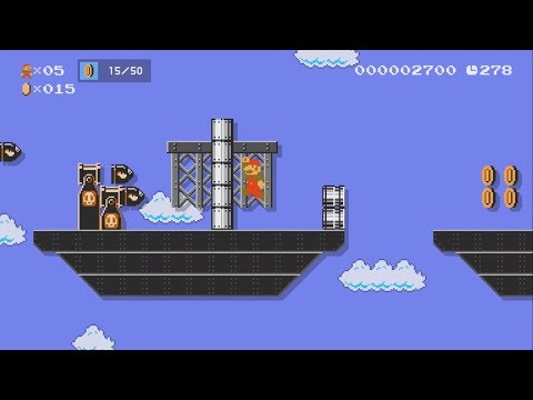 Story Mode ~ Coin Collecting on an Unmanned Airship for Yamamura - Super Mario Maker 2 1bu