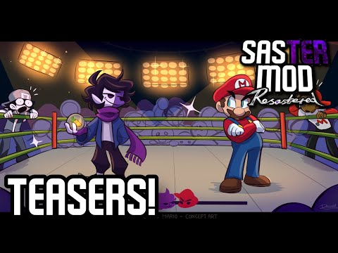VS SASTER RESASTERED TEASERS!!! | SASTER VS MARIO, SASTER BAD ENDING, SANSTER AND MORE!!!
