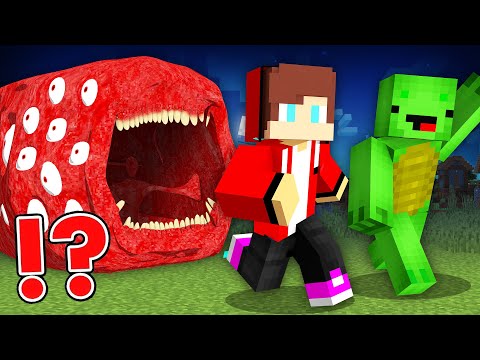 JJ & Mikey ESCAPE SCARY TRAIN EATER - Minecraft Challenge