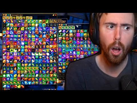 Asmongold Shows All The Items He Has Collected Over The Years Playing World of Warcraft